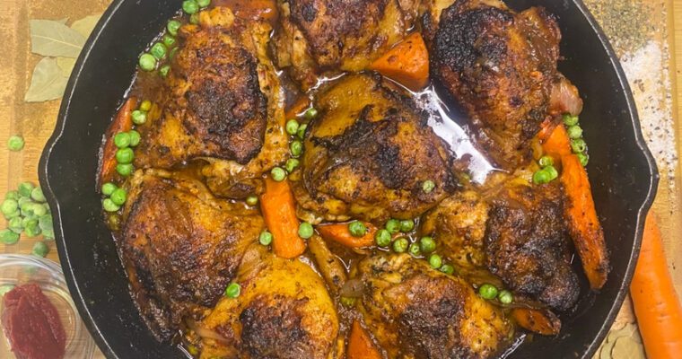 Stew Chicken With Peas & Carrots