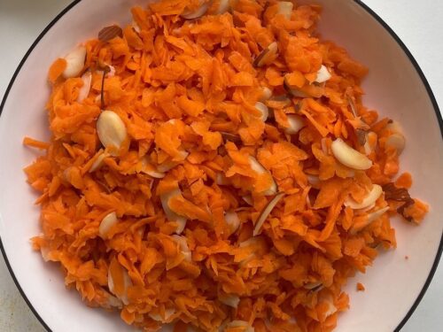 Easy Carrot and Almond Salad